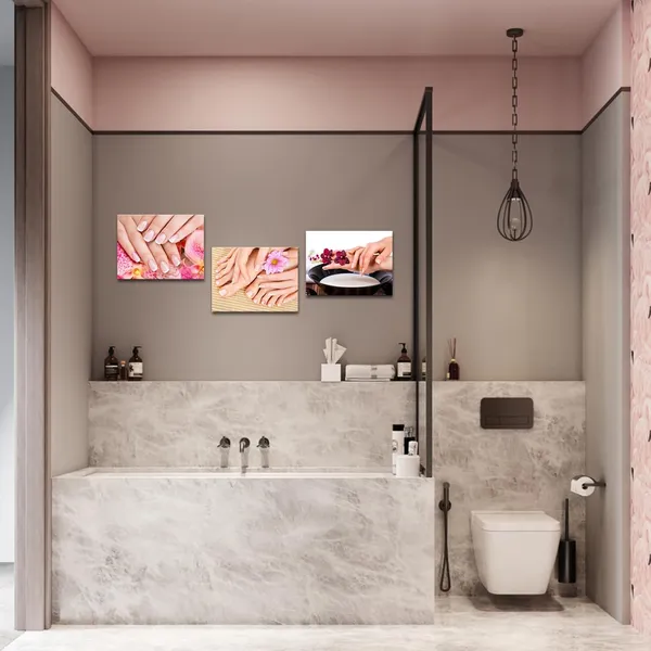 Pink_Nail_Salon_Wall_Decor_Nail_Painting_Pictures_Beauty_Salon_Decor,_Framed_Artwork_|_For_Walls