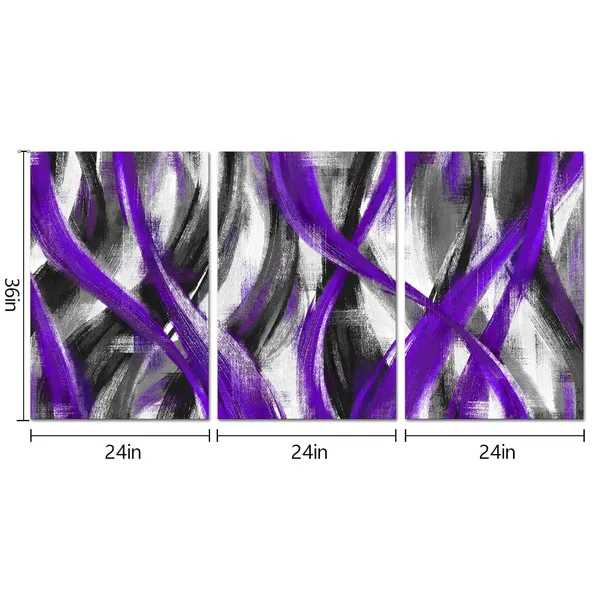 Purple_Purple_Abstract_Geometric_Wall_Art_Abstract_Purple_Lines_Painting,_Framed_Canvas_Wall_Art_(Purple,_16X24_Inch_X_3_Pieces)
