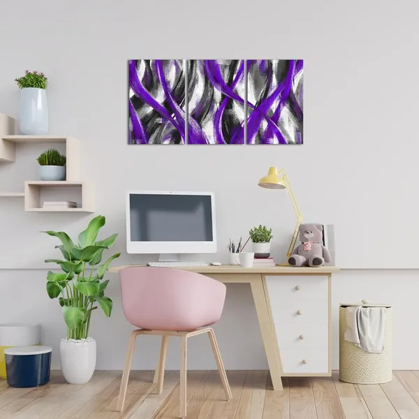 Purple_Purple_Abstract_Geometric_Wall_Art_Abstract_Purple_Lines_Painting,_Framed_Canvas_Wall_Art_(Purple,_16X24_Inch_X_3_Pieces)