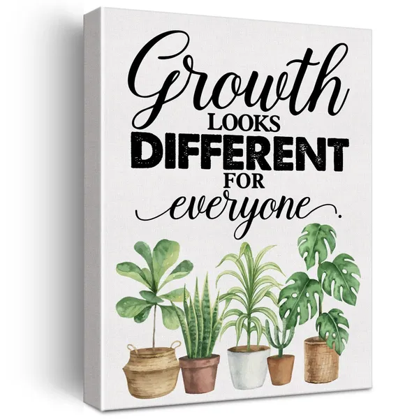 Multicolor_Growth_Mindset_Wall_Art_Canvas_Painting_Print_Framed_Growth_Looks_Different_|_For_Everyone_Canvas_Poster_Sign_|_For_School_Counselor_Office_Classroom_Home_Decor_(12_X_16_Inch)