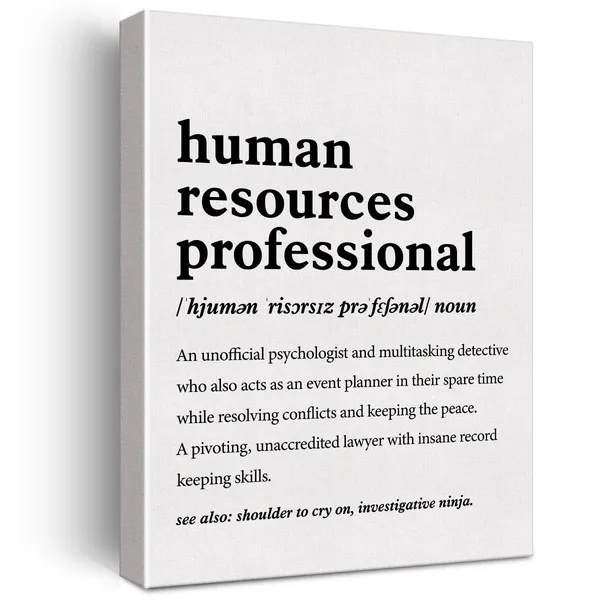 Multicolor_Zauly_Human_Resources_Professional_Definition_Print_Canvas_Wall_Art_Home_Office_Decor_Modern_Minimalist_Painting_Hr_Poster_Framed_Ready_To_Hang_12_X_16_Canvas_Funny