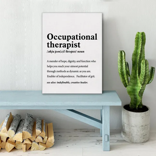 Multicolor_Occupational_Therapist_Definition_Print_Canvas_Wall_Art_Home_Office_Decor_Modern_Minimalist_Painting_Ready_To_Hang_Therapy_Gift_12_X_16_Canvas_Poster_Framed