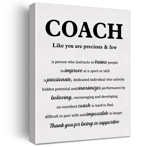 Multicolor_Inspirational_Coach_Canvas_Wall_Art_Coach_Appreciation_Canvas_Print_Coach_Thank_You_Painting_Home_Office_Wall_Decor_Framed_Retirement_Gift_12"X15"_Ready_To_Hang