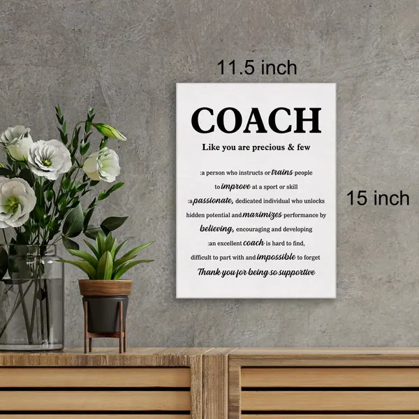 Multicolor_Inspirational_Coach_Canvas_Wall_Art_Coach_Appreciation_Canvas_Print_Coach_Thank_You_Painting_Home_Office_Wall_Decor_Framed_Retirement_Gift_12"X15"_Ready_To_Hang