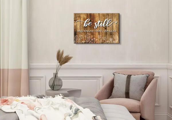 Multicolor_Rustic_Brown_Christian_Wall_Art_Be_Still_Know_That_I_Am_God_Picture_Canvas_Bible_Verses_Wall_Decor_Living_Room_Farmhouse_Religious_Inspirational_Quotes_Artwork_Bedroom_Office_Home_Decorations_12X16"