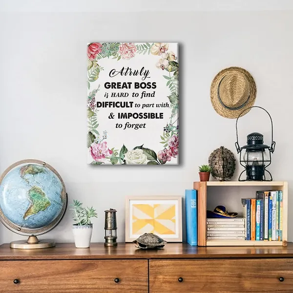 Multicolor_A_Truly_Great_Boss_Is_Hard_To_Find,_Boss_Framed_Canvas_Wall_Art,_Boss_Quote_Print,_Leaving_Work_/_Farewell_/_Retirement_11.5"_X_15"