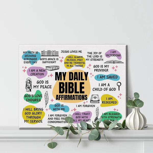 Multicolor_Christian_Bible_Affirmation_Poster_Canvas_Wall_Art_|_For_Office_Home_Decor_-_My_Daily_Bible_Affirmations_Canvas_Painting_Bible_Verse_Scripture_Print_Ready_To_Hang_Gift_-_Easel_&_Hanging_Hook_12_X_16_Inch