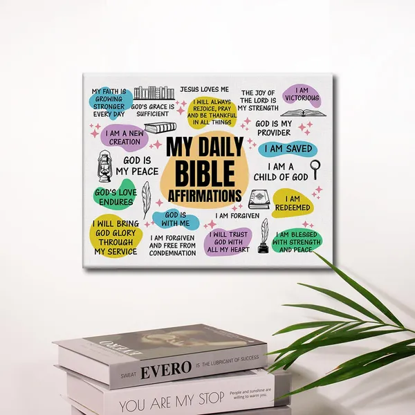 Multicolor_Christian_Bible_Affirmation_Poster_Canvas_Wall_Art_|_For_Office_Home_Decor_-_My_Daily_Bible_Affirmations_Canvas_Painting_Bible_Verse_Scripture_Print_Ready_To_Hang_Gift_-_Easel_&_Hanging_Hook_12_X_16_Inch