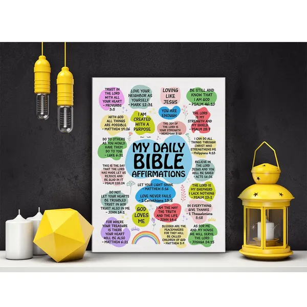 Multicolor_Christian_Bible_Affirmations_Canvas_Wall_Art_|_For_Office_Home_Decor_-_My_Daily_Bible_Affirmations_Scripture_Canvas_Print_Wall_Art_Painting_Ready_To_Hang_Gifts_-_Easel_&_Hanging_Hook_12_X_16_Inch