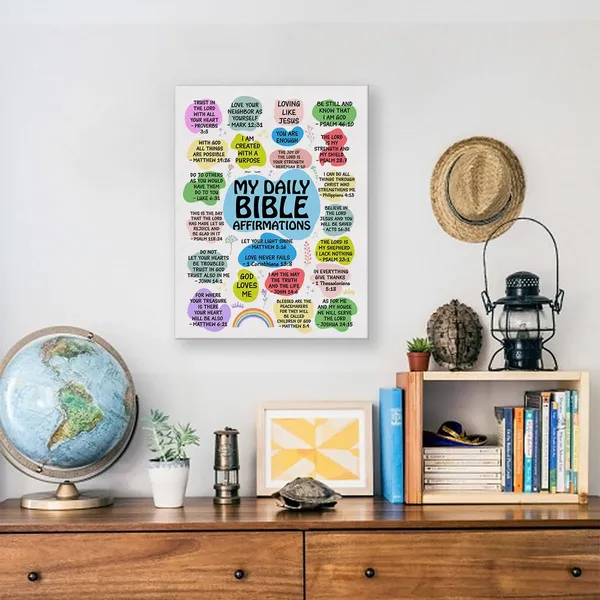 Multicolor_Christian_Bible_Affirmations_Canvas_Wall_Art_|_For_Office_Home_Decor_-_My_Daily_Bible_Affirmations_Scripture_Canvas_Print_Wall_Art_Painting_Ready_To_Hang_Gifts_-_Easel_&_Hanging_Hook_12_X_16_Inch