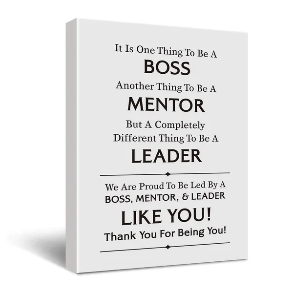 Multicolor_Funny_Boss_Thank_You_Gift_It_Is_One_Thing_To_Be_A_Boss_Sign_Poster_Canvas_Wall_Art_Painting_Ready_To_Hang_|_For_Home/Bedroom/Living_Room_Decor_-_Boss_Appreciation_Canvas_Wall_Art_Gifts_|_For_Birthday_Christmas_Boss_Leaving_-_Easel_&_Hanging_Hook_12_X_16_Inch