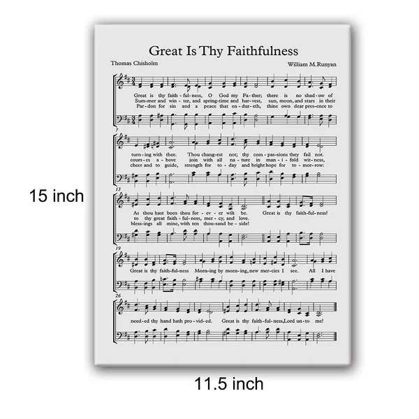 Multicolor_Great_Is_Thy_Faithfulness_Canvas_Wall_Art_Painting_Ready_To_Hang_|_For_Home_Office_Living_Room_Decor_-_Hymn_Wall_Art_Print_Biblical_Sheet_Music_Wall_Decor_Gifts_-_Easel_&_Hanging_Hook_12_X_16_Inch