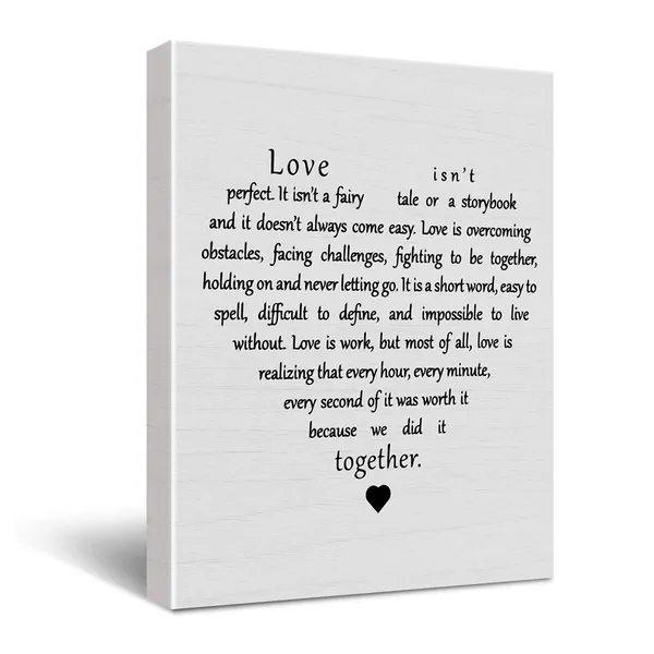 Multicolor_Inspirational_Love_Quotes_Love_Isn'T_Perfect_Poster_Canvas_Wall_Art_|_For_Homebedroomwedding_Decor_Love_Canvas_Print_Wall_Art_Painting_Ready_To_Hang_Anniversary_Marriage_Gifts_Easel_&_Hanging