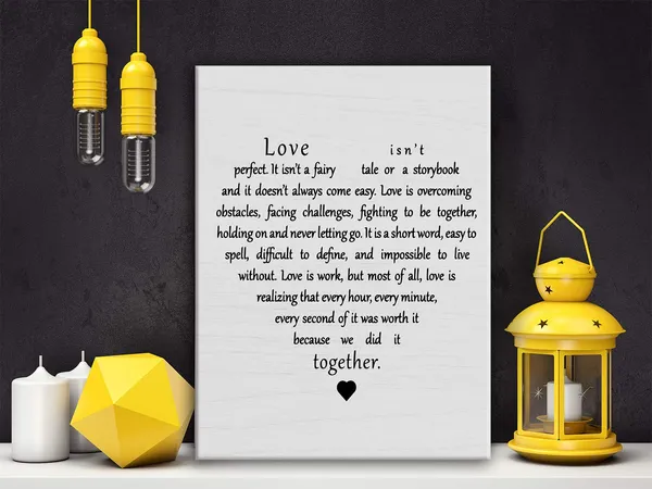Multicolor_Inspirational_Love_Quotes_Love_Isn'T_Perfect_Poster_Canvas_Wall_Art_|_For_Homebedroomwedding_Decor_Love_Canvas_Print_Wall_Art_Painting_Ready_To_Hang_Anniversary_Marriage_Gifts_Easel_&_Hanging