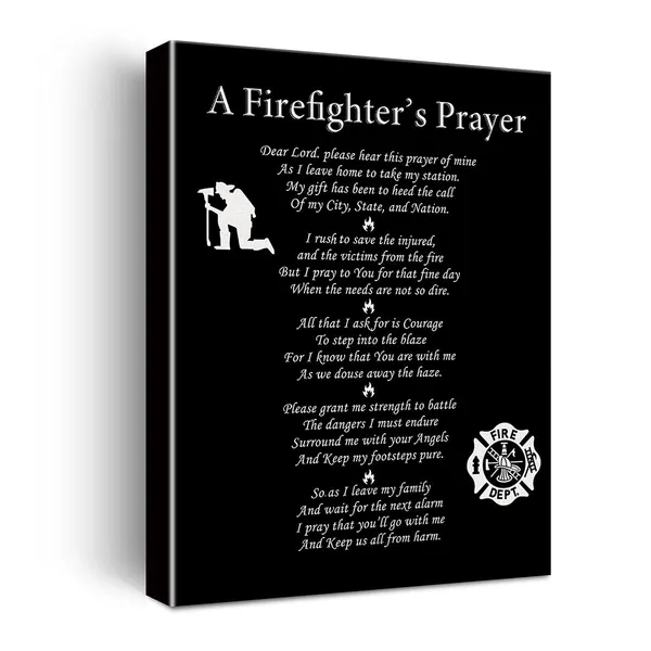 Multicolor_Firefighter_Gifts_|_For_Women_Men,_Firefighter'S_Prayer_Poster_Canvas_Wall_Art_Painting_Ready_To_Hang_|_For_Home_Office_Decor_Retirement_Gift_Graduation_Gifts_-_Easel_&_Hanging_Hook_11.5X15_Inch