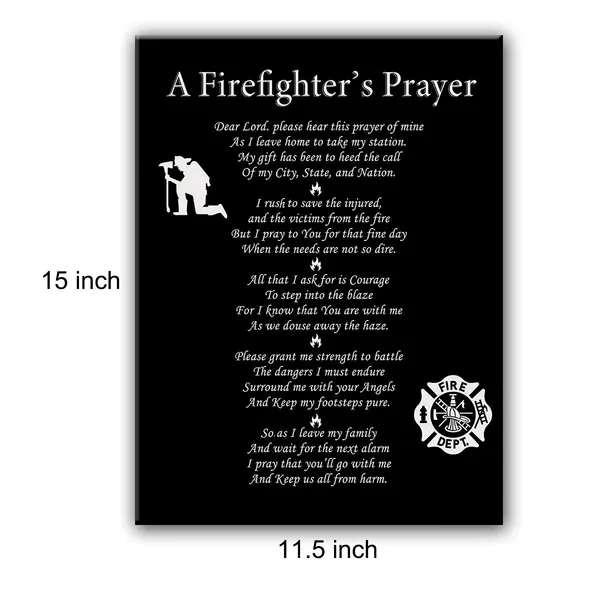 Multicolor_Firefighter_Gifts_|_For_Women_Men,_Firefighter'S_Prayer_Poster_Canvas_Wall_Art_Painting_Ready_To_Hang_|_For_Home_Office_Decor_Retirement_Gift_Graduation_Gifts_-_Easel_&_Hanging_Hook_11.5X15_Inch