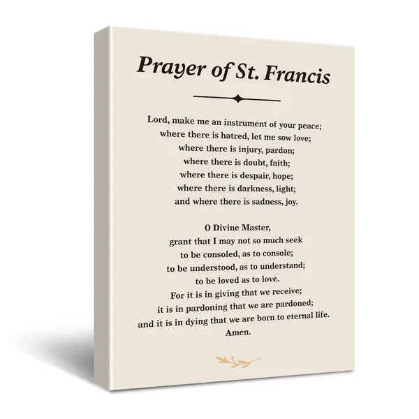 Multicolor_Inspirational_Prayer_Of_St._Francis_Quote_Saint_Francis_Peace_Prayer_Poster_Canvas_Wall_Art_Painting_Ready_To_Hang_|_For_Homebedroomliving_Room_Decor_Prayer_Print_Christian_Wall_Decor_Canvas_Gifts