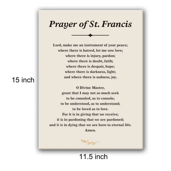 Multicolor_Inspirational_Prayer_Of_St._Francis_Quote_Saint_Francis_Peace_Prayer_Poster_Canvas_Wall_Art_Painting_Ready_To_Hang_|_For_Homebedroomliving_Room_Decor_Prayer_Print_Christian_Wall_Decor_Canvas_Gifts