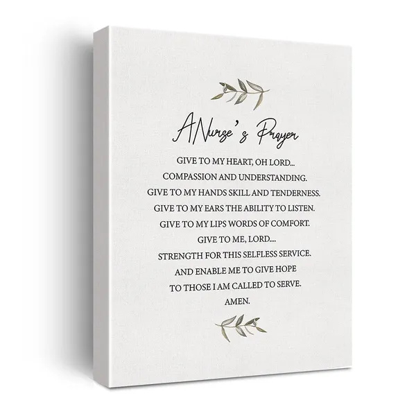 Multicolor_Nurse_Gifts_|_For_Women_Men_Frame,_A_Nurse'S_Prayer_Poster_Canvas_Wall_Art_Painting_Ready_To_Hang_|_For_Home/Office/Living_Room_Decor_-_Nurse_Graduation_Gifts_Healthcare_Gift_-_Easel_&_Hanging_Hook_11.5X15_Inch