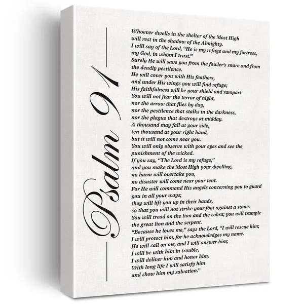 Multicolor_Christian_Canvas_Wall_Art_Motivational_Psalm_91_He_Who_Dwells_In_The_Secret_Place_Canvas_Print_Positive_Scripture_Canvas_Painting_Office_Home_Wall_Decor_Framed_Gift_12_X_16_Inch