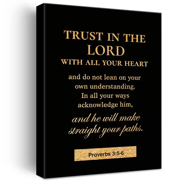 Multicolor_Christian_Gold_Foil_Canvas_Wall_Art_Motivational_Trust_In_The_Lord_Print_Framed_Canvas_Painting_Artwork_Home_Decor_Gifts_12_X_16_Inch