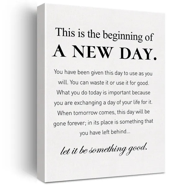 Multicolor_Canvas_Wall_Art_Inspirational_Motivational_This_Is_The_Beginning_Of_A_New_Day_Quote_Canvas_Print_Positive_Life_Canvas_Painting_Office_Home_Wall_Decor_Framed_Gift_12_X_16_Inch