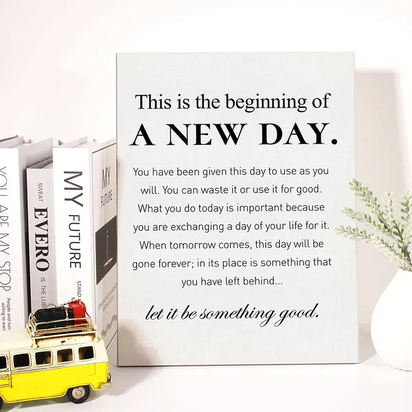 Multicolor_Canvas_Wall_Art_Inspirational_Motivational_This_Is_The_Beginning_Of_A_New_Day_Quote_Canvas_Print_Positive_Life_Canvas_Painting_Office_Home_Wall_Decor_Framed_Gift_12_X_16_Inch