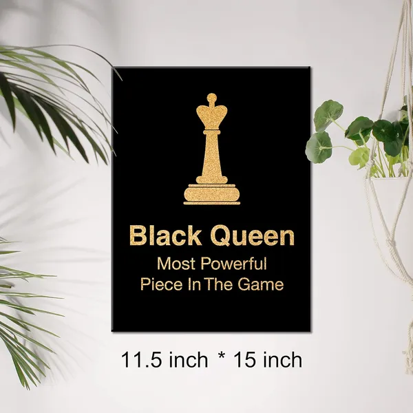 Multicolor_Black_Woman_Canvas_Wall_Art_Motivational_Black_Queen_Black_Girl_Magic_Positive_Quotes_Gold_Foil_Art_Print_Framed_Canvas_Painting_Artwork_Home_Decor_Gifts_12_X_16_Inch