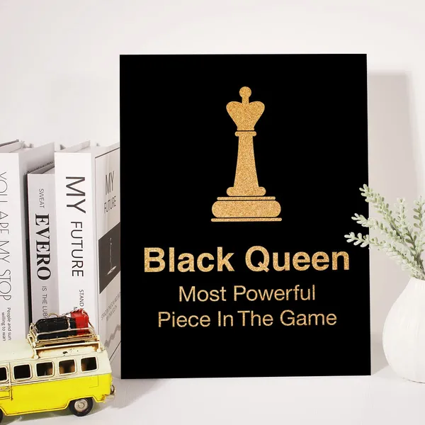 Multicolor_Black_Woman_Canvas_Wall_Art_Motivational_Black_Queen_Black_Girl_Magic_Positive_Quotes_Gold_Foil_Art_Print_Framed_Canvas_Painting_Artwork_Home_Decor_Gifts_12_X_16_Inch