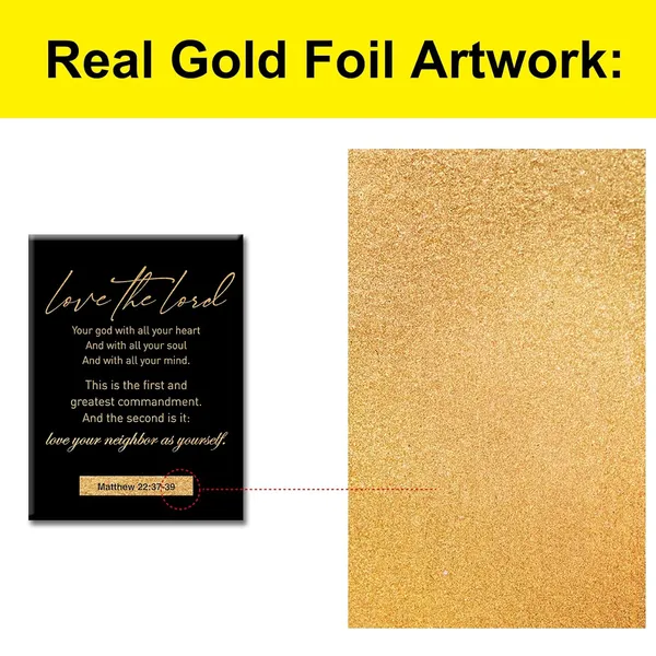 Multicolor_Christian_Gold_Foil_Canvas_Wall_Art_Motivational_Love_God_With_All_Your_Heart_Print_Framed_Canvas_Painting_Artwork_Home_Decor_Gifts_12_X_16_Inch