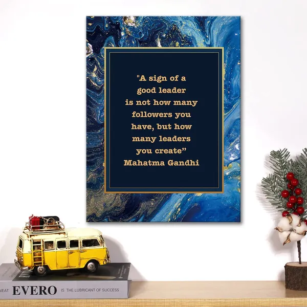 Multicolor_Inspirational_Mahatma_Gandhi_Quote_Canvas_Wall_Art_Sign_Of_A_Good_Leader_Canvas_Print_Positive_Leadership_Painting_Office_Home_Wall_Decor_Framed_Boss_Gift_12_X_16_Inch