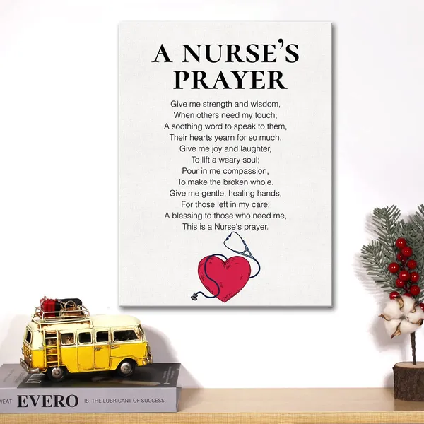 Multicolor_Nurse_Canvas_Wall_Art_Motivational_A_Nurse'S_Prayer_Canvas_Print_Positive_Canvas_Painting_Wall_Decor_Framed_Christian_Nurse_Appreciation_Gift_12_X_16_Inch