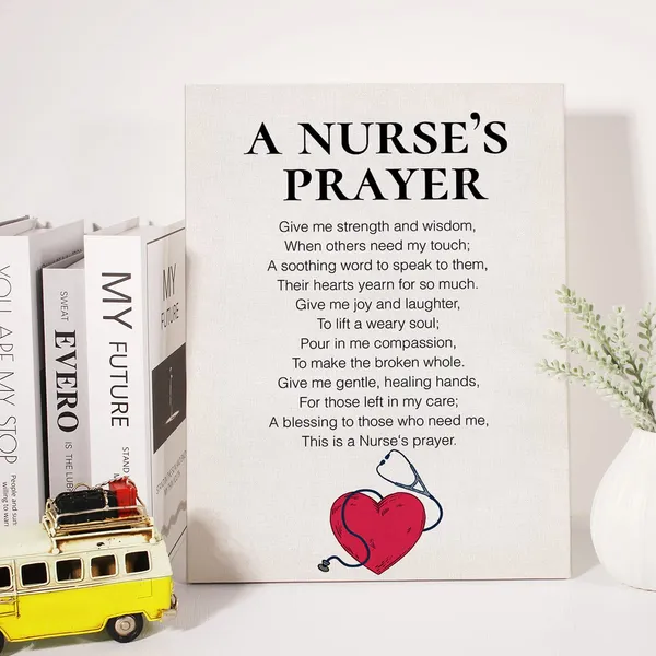 Multicolor_Nurse_Canvas_Wall_Art_Motivational_A_Nurse'S_Prayer_Canvas_Print_Positive_Canvas_Painting_Wall_Decor_Framed_Christian_Nurse_Appreciation_Gift_12_X_16_Inch