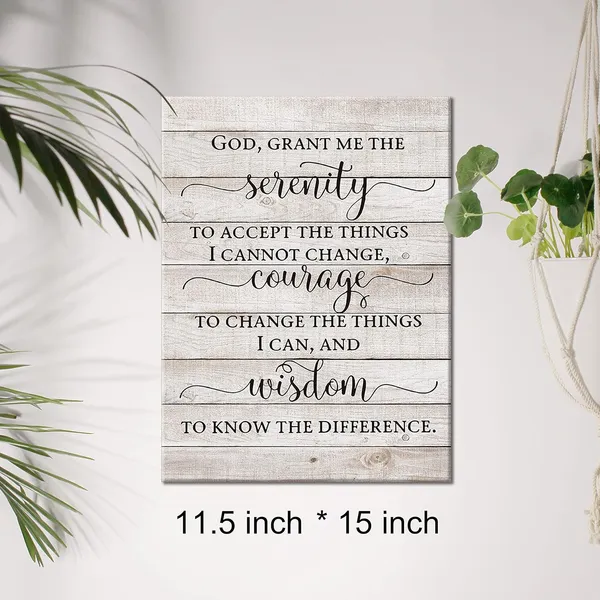 Multicolor_Inspirational_Scripture_Quote_Canvas_Wall_Art_The_Serenity_Prayer_Canvas_Print_Positive_Bible_Poster_Painting_Wall_Decor_Framed_Christian_Gift_12_X_16_Inch