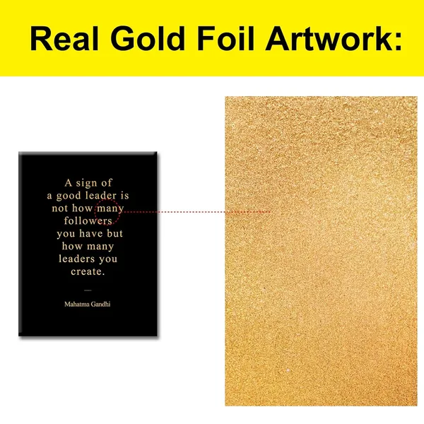 Multicolor_Inspirational_Gold_Foil_Canvas_Wall_Art_Positive_A_Sign_Of_A_Good_Leader_Quotes_Print_Framed_Canvas_Painting_Artwork_Home_Decor_Gifts_12_X_16_Inch