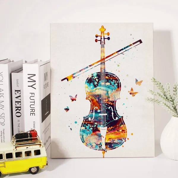 Multicolor_Watercolor_Cello_Canvas_Wall_Art_Music_Instrument_Cello_Jazz_Canvas_Print_Painting_Poster_Wall_Decor_Framed_Cellist_Musician_Gifts_12_X_16_Inch
