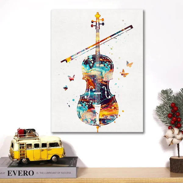 Multicolor_Watercolor_Cello_Canvas_Wall_Art_Music_Instrument_Cello_Jazz_Canvas_Print_Painting_Poster_Wall_Decor_Framed_Cellist_Musician_Gifts_12_X_16_Inch