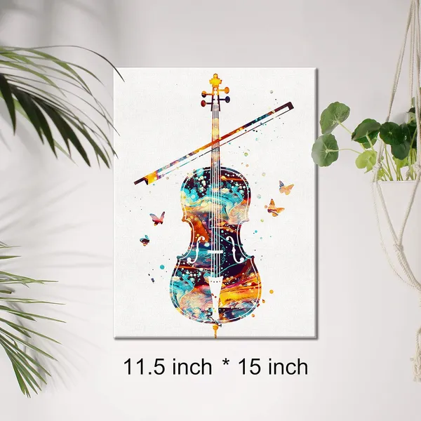 Multicolor_Watercolor_Cello_Canvas_Wall_Art_Music_Instrument_Cello_Jazz_Canvas_Print_Painting_Poster_Wall_Decor_Framed_Cellist_Musician_Gifts_12_X_16_Inch