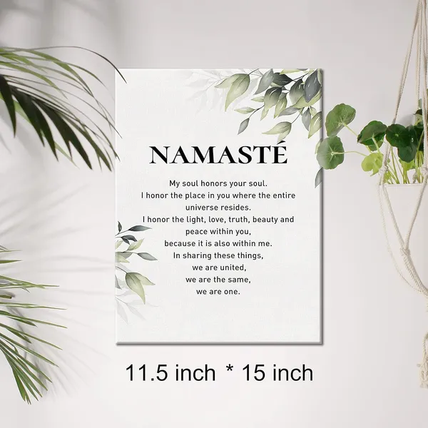 Multicolor_Yoga_Canvas_Wall_Art_Inspirational_Namaste_Definition_Canvas_Print_Positive_Meditation_Canvas_Painting_Home_Bedroom_Wall_Decor_Framed_Gift_12_X_16_Inch