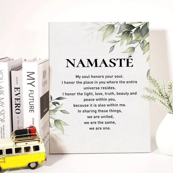 Multicolor_Yoga_Canvas_Wall_Art_Inspirational_Namaste_Definition_Canvas_Print_Positive_Meditation_Canvas_Painting_Home_Bedroom_Wall_Decor_Framed_Gift_12_X_16_Inch