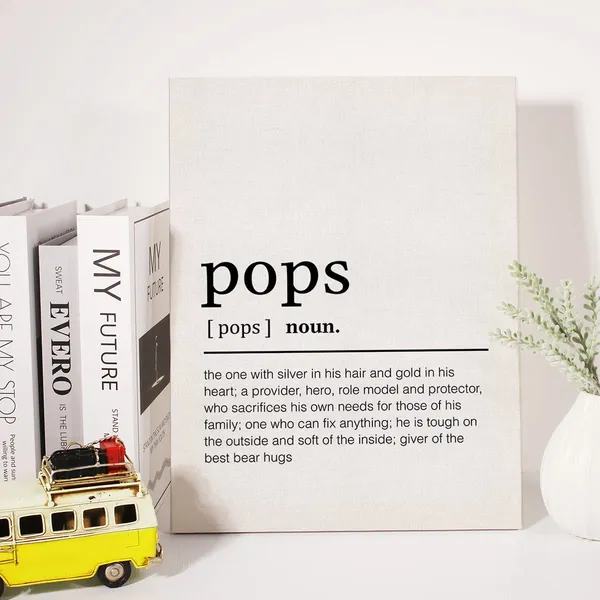 Multicolor_Pops_Gift_Canvas_Wall_Art_Motivational_Pops_Definition_Canvas_Print_Positive_Canvas_Painting_Home_Office_Wall_Decor_Framed_Grandpa_Gift_12_X_16_Inch
