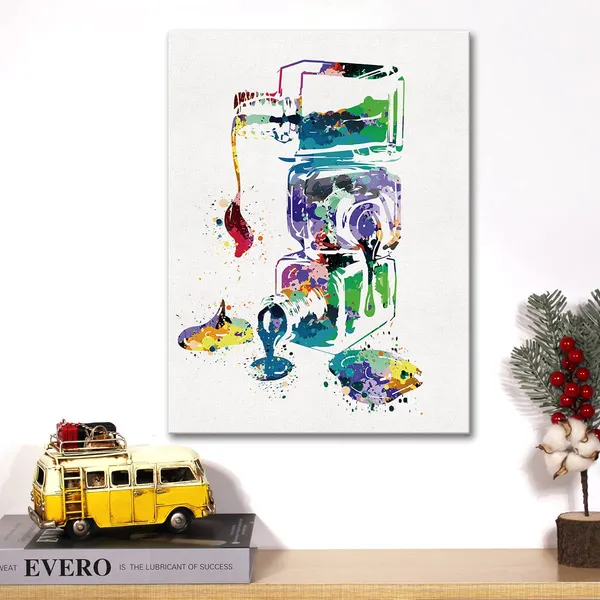 Multicolor_Watercolor_Nail_Polish_Canvas_Wall_Art_Nail_Art_Canvas_Print_Canvas_Painting_Makeup_Nail_Salon_Wall_Decor_Framed_Beauty_Salon_Gifts_12_X_16_Inch