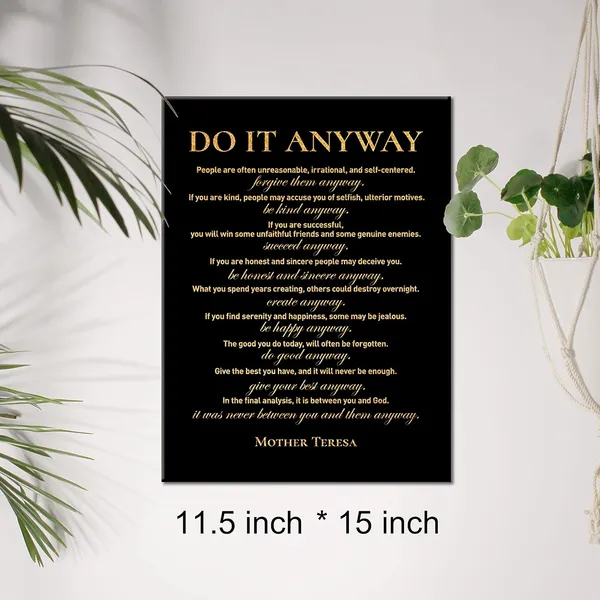 Multicolor_Inspirational_Gold_Foil_Canvas_Wall_Art_Positive_Do_It_Anyway_Mother_Teresa_Quote_Print_Framed_Canvas_Painting_Artwork_Home_Decor_Gifts_12_X_16_Inch