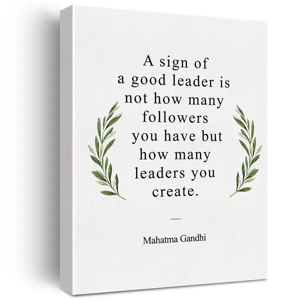 Multicolor_Inspirational_Mentor_Canvas_Wall_Art_Motivational_A_Sign_Of_A_Good_Leader_Quote_Canvas_Print_Positive_Boss_Leader_Painting_Office_Home_Wall_Decor_Framed_Leadership_Gift_12_X_16_Inch