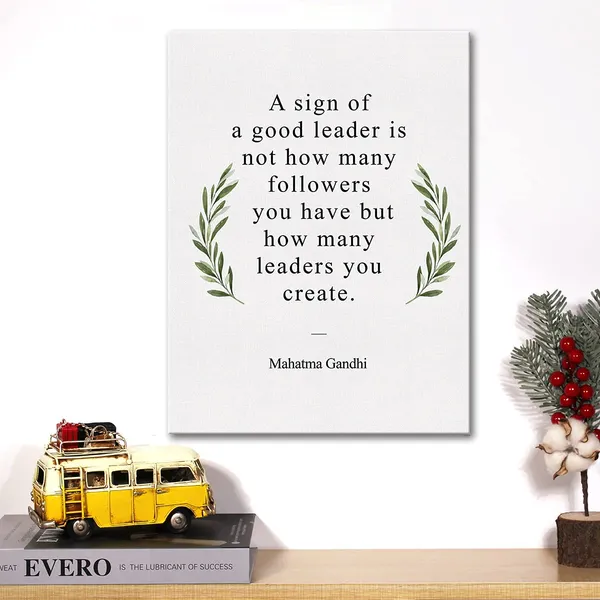 Multicolor_Inspirational_Mentor_Canvas_Wall_Art_Motivational_A_Sign_Of_A_Good_Leader_Quote_Canvas_Print_Positive_Boss_Leader_Painting_Office_Home_Wall_Decor_Framed_Leadership_Gift_12_X_16_Inch