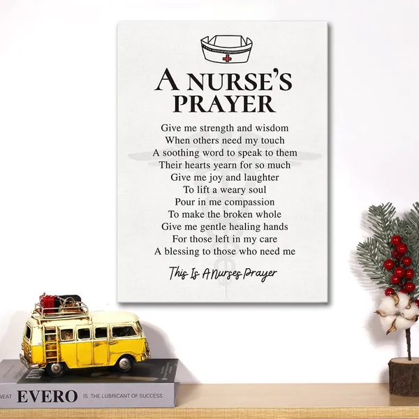 Multicolor_Inspirational_Quote_Canvas_Wall_Art_A_Nurse'S_Prayer_Canvas_Print_Positive_Nurse_Painting_Wall_Decor_Framed_Gift_12_X_16_Inch