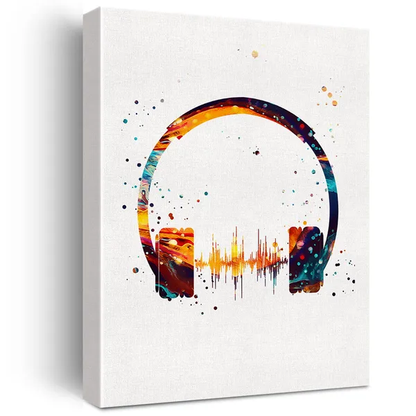 Multicolor_Watercolor_Headphone_Canvas_Wall_Art_Music_Earphones_Canvas_Print_Painting_Musical_Music_Studio_Wall_Decor_Framed_Dj_Gift_12_X_16_Inch