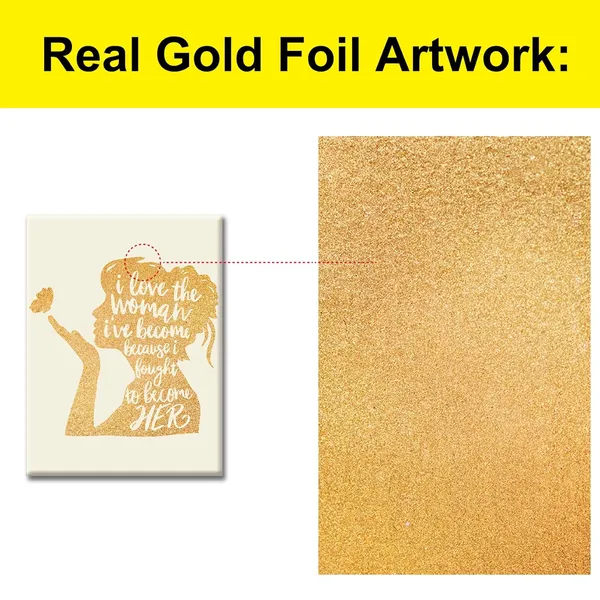Gold_Women_Empowerment_Gold_Foil_Canvas_Wall_Art_Girl_Power_Positive_Quote_Print_Framed_Canvas_Painting_Artwork_Home_Decor_Gifts_12_X_16_Inch
