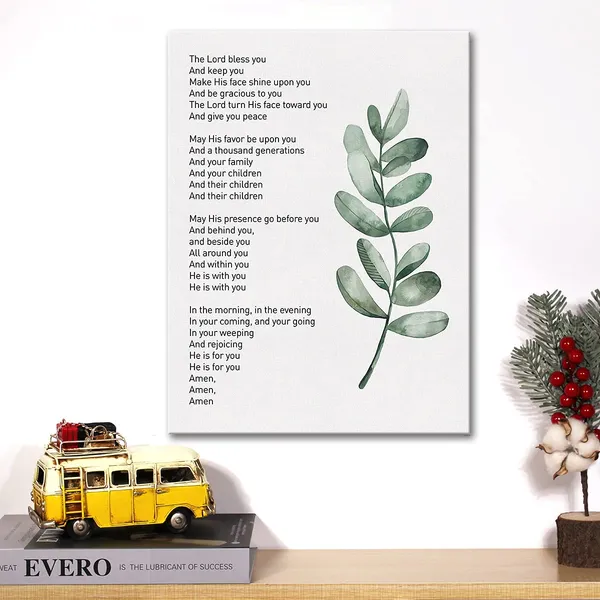 Multicolor_Christian_Canvas_Wall_Art_Numbers_6:24-26_The_Lord_Bless_You_Canvas_Print_Positive_Painting_Religious_Home_Wall_Decor_Framed_Nursery_Gift_12_X_16_Inch