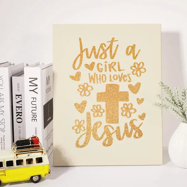 Multicolor_Christian_Gold_Foil_Canvas_Wall_Art_Motivational_Just_A_Girl_Who_Loves_Jesus_Quote_Print_Framed_Canvas_Painting_Artwork_Home_Decor_Gifts_12_X_16_Inch